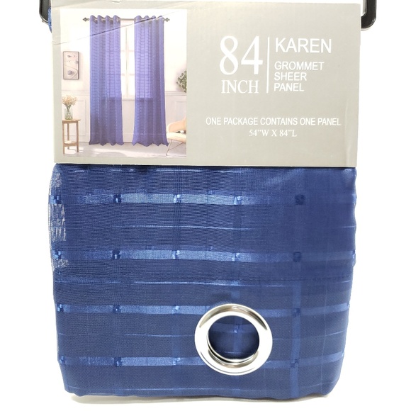 Karen Sheer Grommet-Top Single Curtain Panel_NVSHR - Picture 3 of 6